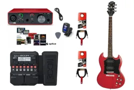 gitara-elektryczna-multiefekt-interfejs-zestaw