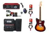 gitara-elektryczna-multiefekt-interfejs-zestaw