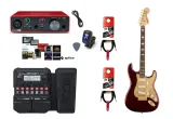 gitara-elektryczna-multiefekt-interfejs-zestaw