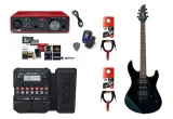 gitara-elektryczna-multiefekt-interfejs-zestaw