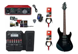 gitara-elektryczna-multiefekt-interfejs-zestaw