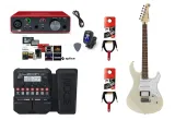 gitara-elektryczna-multiefekt-interfejs-zestaw