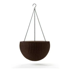 doniczka-wiszaca-keter-sphere-planter-brazowa