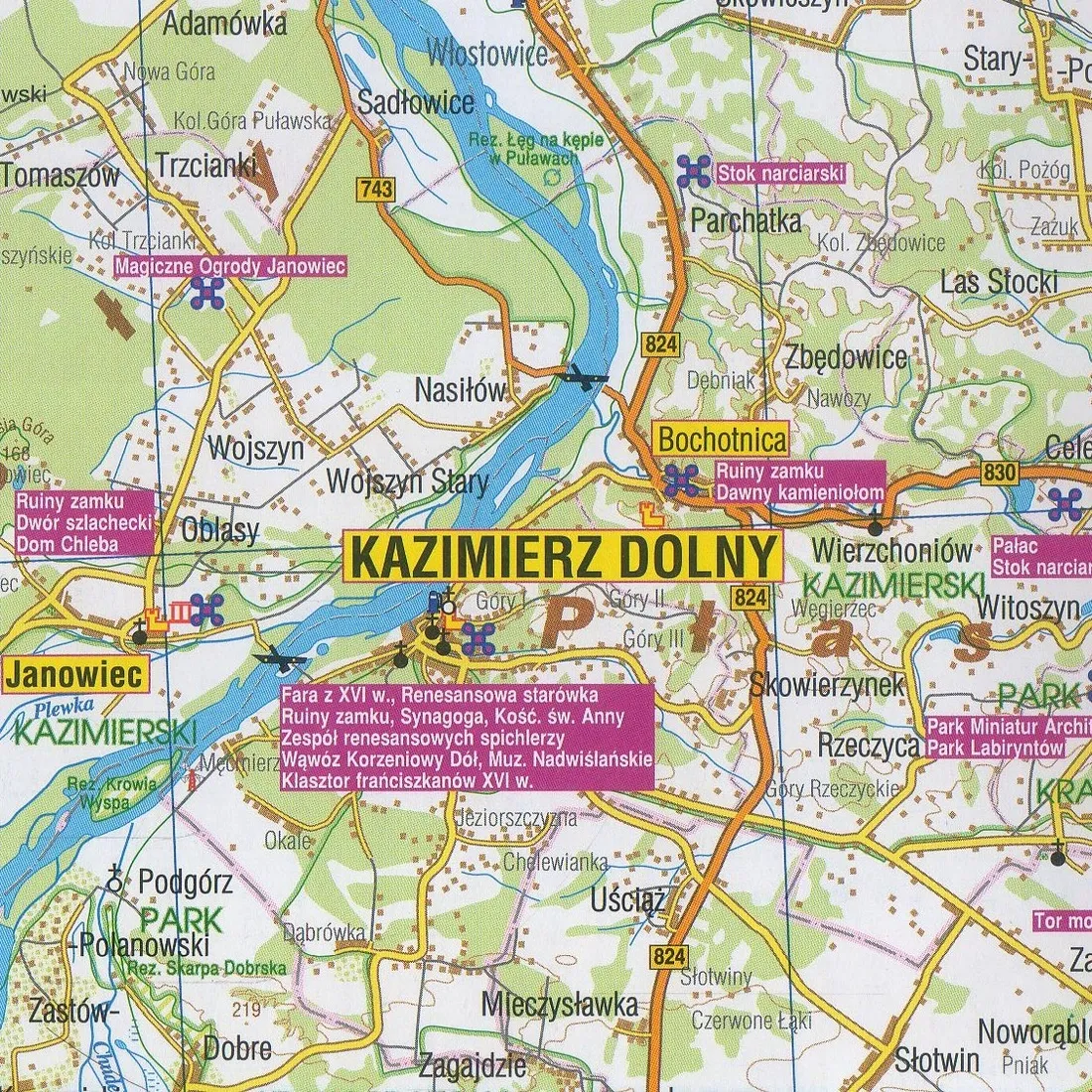 od-kazimierza-do-sandomierza-mapa-samochodowa-plan