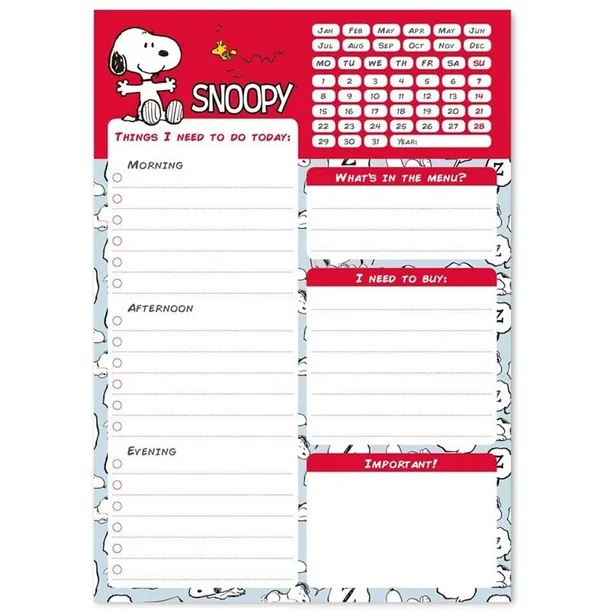 snoopy-planner-dzienny-54-strony-a5-stan-nowy