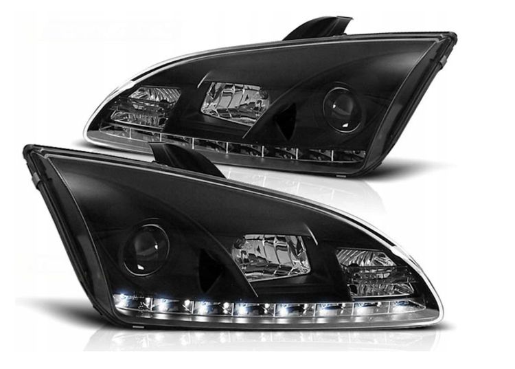 Lampy Reflektory Ford Focus Mk2 04- Daylight Black - ERLI.pl