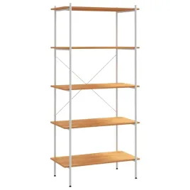 5-poziomowy-regal-bialo-debowy-80x40x163-cm