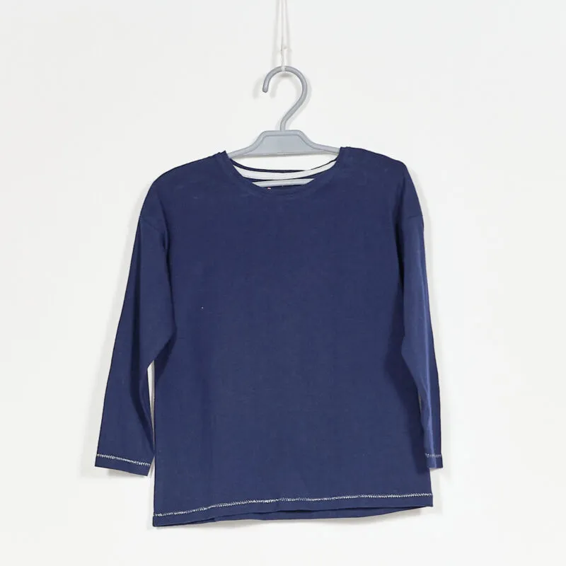 bluzka-dziewczeca-basic-granatowa-youngstyle-110-116-stan-nowy