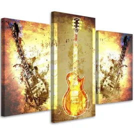 obraz-tryptyk-abstrakcja-gitara-120x80