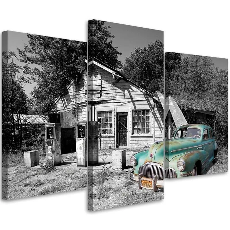 obraz-tryptyk-stary-samochod-retro-150x100-stan-nowy