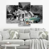 obraz-tryptyk-stary-samochod-retro-150x100-stan-nowy
