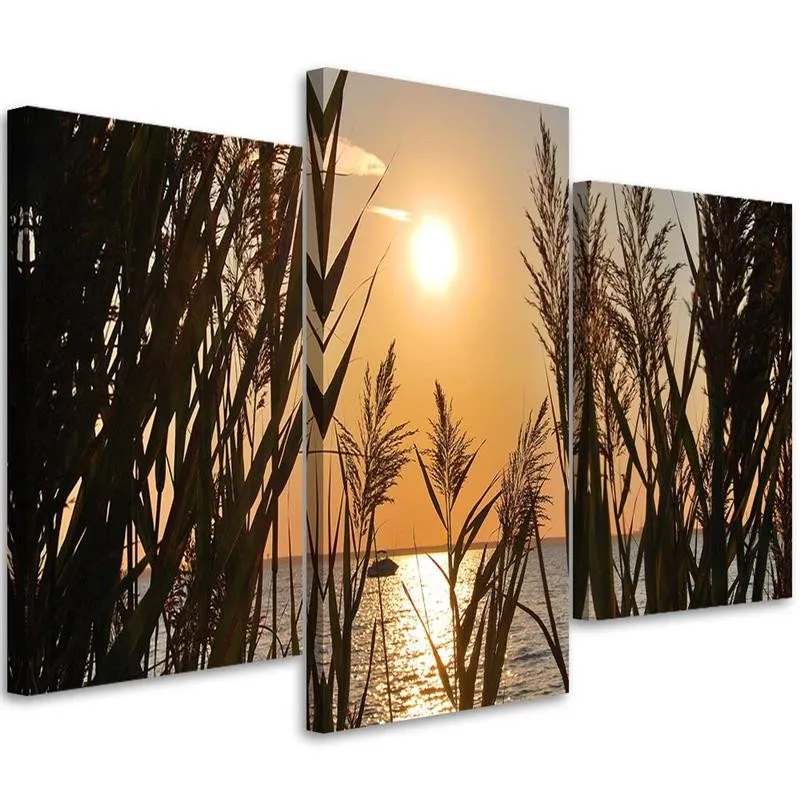 obraz-tryptyk-zachod-slonca-90x60-stan-nowy