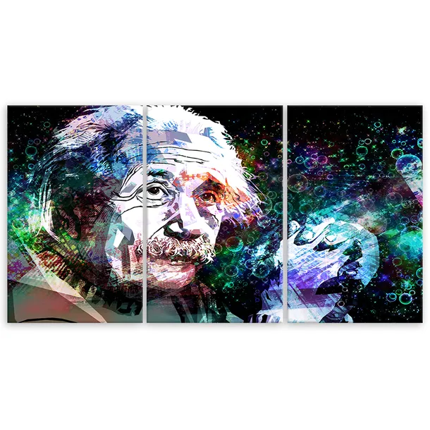 obraz-tryptyk-albert-einstein-90x60-sposob-wykonania-druk-cyfrowy