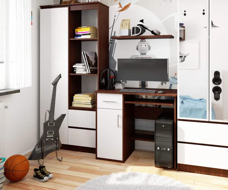 biurko-jay-90-cm-wenge-biale-stan-nowy