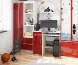 biurko-jay-90-cm-biale-czerwony-polysk-stan-nowy