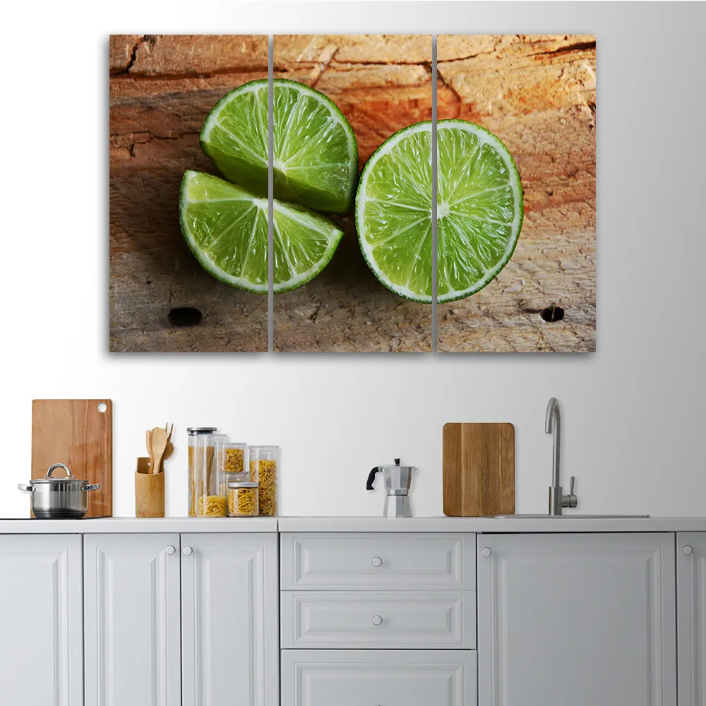 obraz-tryptyk-limonka-owoc-60x30