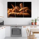obraz-tryptyk-pieczywo-chleb-90x60-stan-nowy