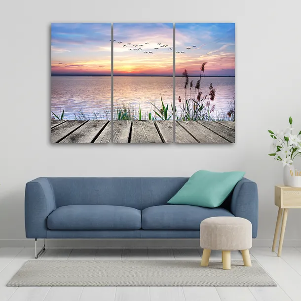 obraz-tryptyk-pomost-90x60-stan-nowy