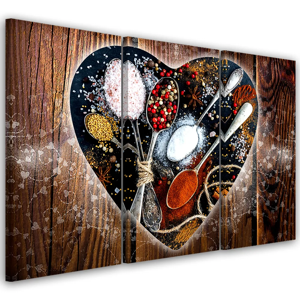obraz-tryptyk-przyprawy-serce-60x40-stan-nowy
