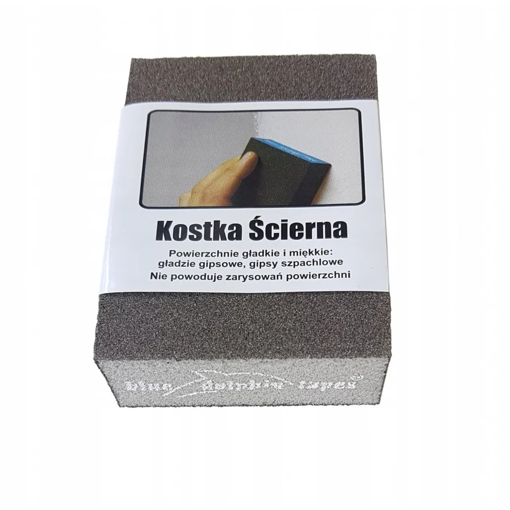BLUE DOLPHIN kostka ścierna, gąbka do szlifowania gładzi grad. 220 ...