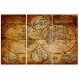 obraz-tryptyk-stara-mapa-swiata-60x30-sposob-wykonania-druk-cyfrowy