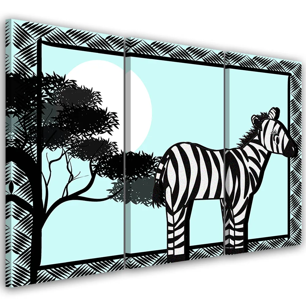 obraz-tryptyk-zebra-90x60-stan-nowy