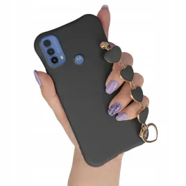 etui-mat-czarny-do-motorola-e30-lancuszek-serce