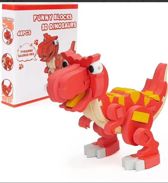 piankowe-puzzle-3d-tyranozaur-rex