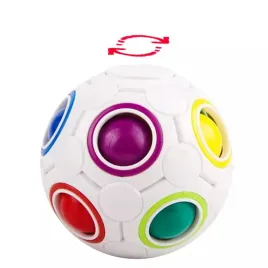 fidget-rainbow-ball-ukladanka-spinner-biala