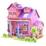 puzzle-3d-rozowy-domek