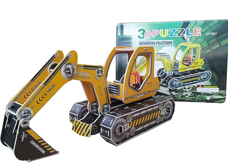 puzzle-3d-koparka-material-karton-papier-pianka