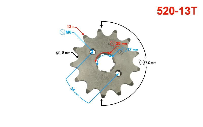 zebatka-520-13t