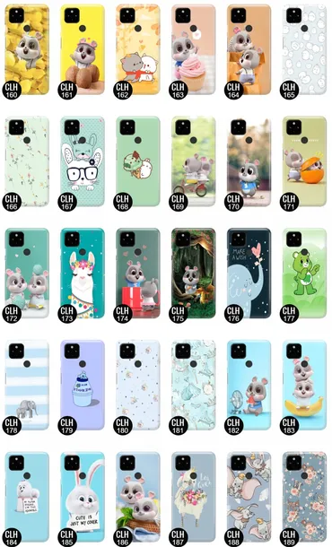 etui-do-google-pixel-4a-5g-case-chibi-lama-wzory-kolor-wielokolorowy