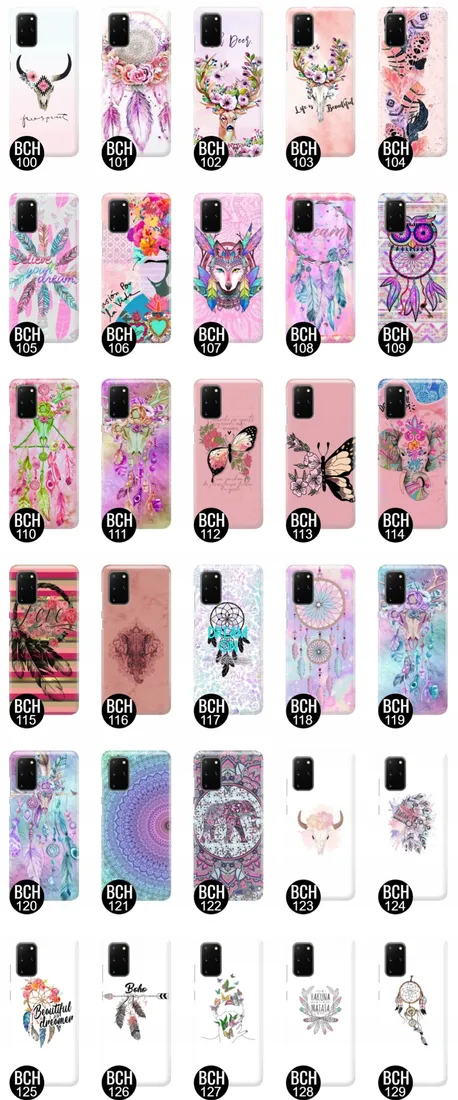 etui-do-samsung-s20-plus-case-boho-leaves-wzory