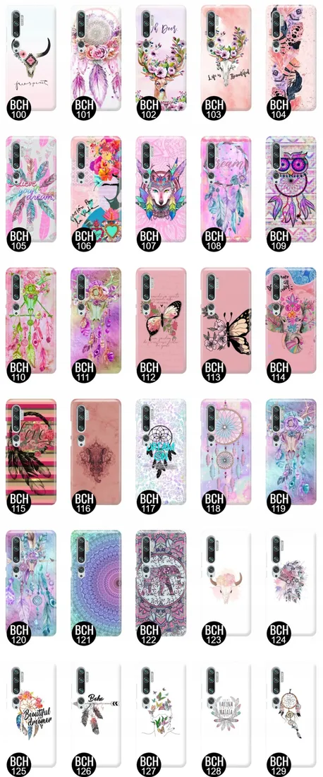 etui-do-xiaomi-mi-note-10-case-boho-leaves-wzory