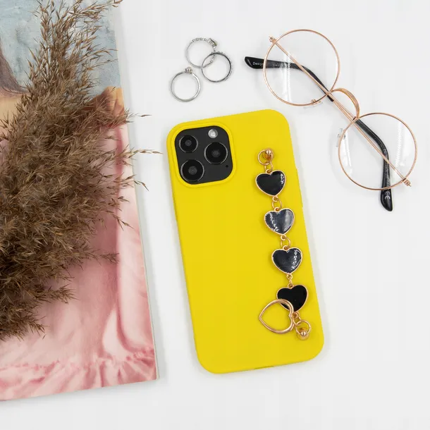 etui-matowe-zolty-do-huawei-p40-lite-e-case-serce-stan-nowy