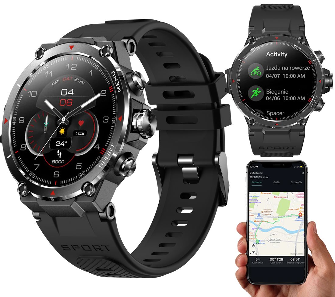 smartwatch-zegarek-militarny-gps-polskie-menu-amoled-stan-nowy