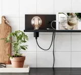 kinkiet-polka-multi-usb-czarna-stan-nowy