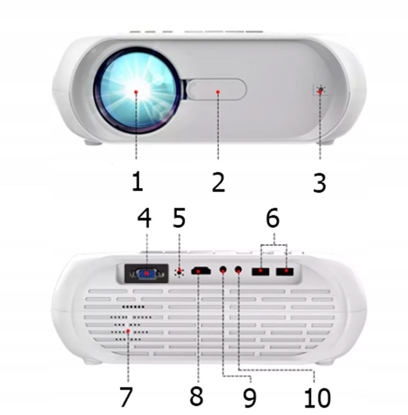 Projektor Rzutnik LED 4K Full HD 1080p 4500lm 4000:1 200'' WiFi Zenwire S5  