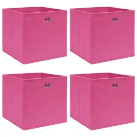 pudelka-4-szt-rozowe-32x32x32-cm-tkanina
