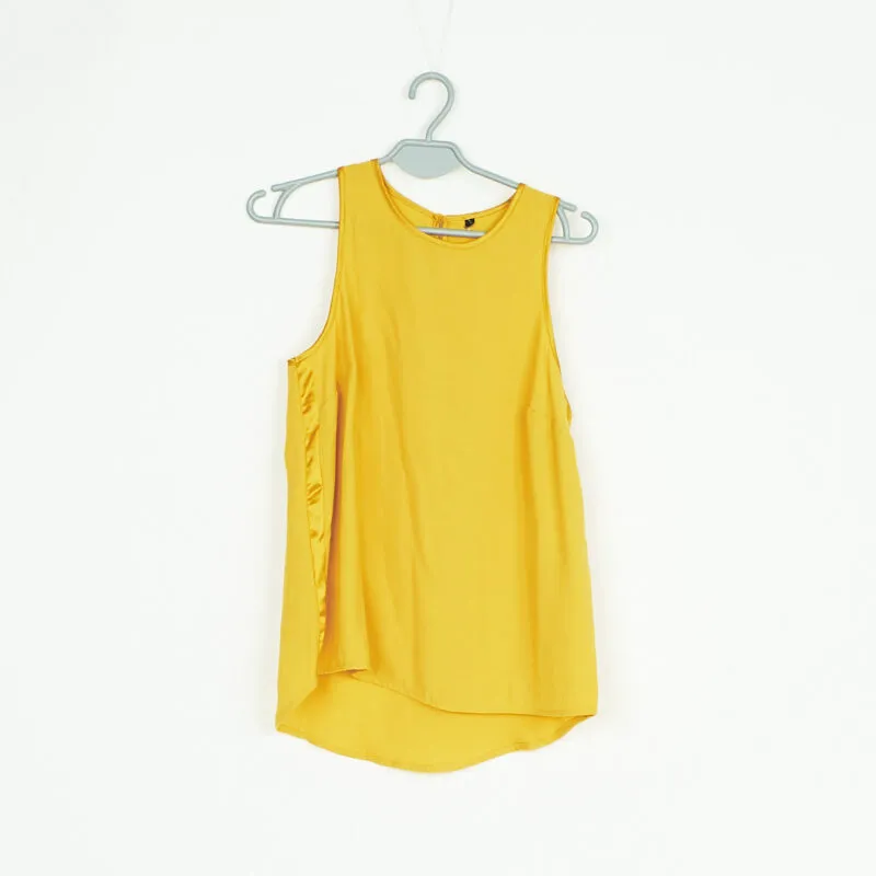 top-damski-zolty-basic-stradivarius-r-s-stan-nowy