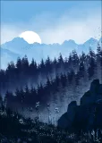 blekitny-las-plakat-40x50-cm