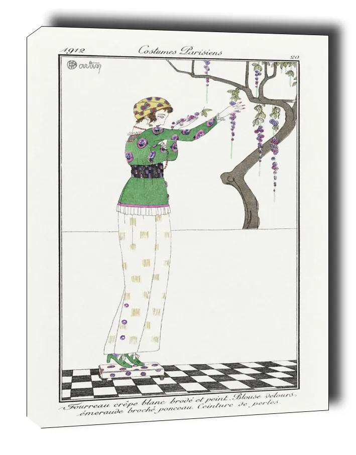 fourreau-crepe-blanc-obraz-na-plotnie-20x30-cm-stan-nowy