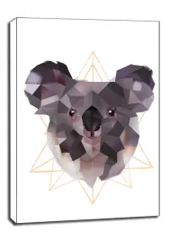koala-biale-tlo-obraz-na-plotnie-60x80-cm