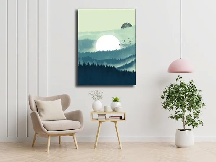 landscape-green-obraz-na-plotnie-61x915-cm-stan-nowy