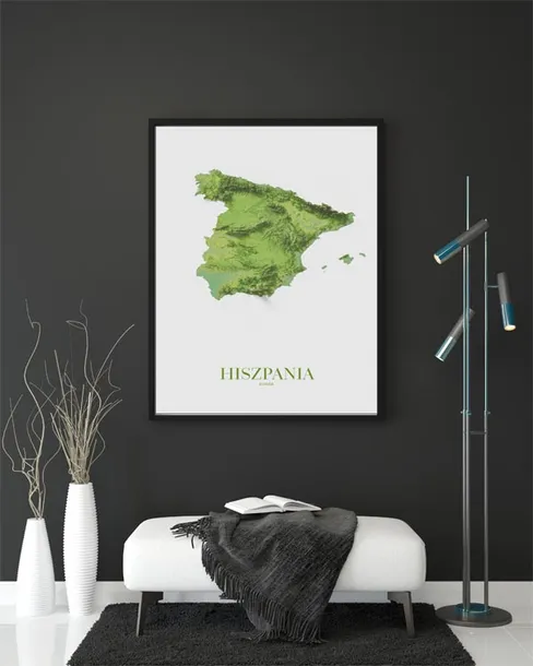 hiszpania-mapa-plakat-30x40-cm-stan-nowy