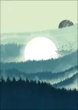 landscape-green-plakat-70x100-cm