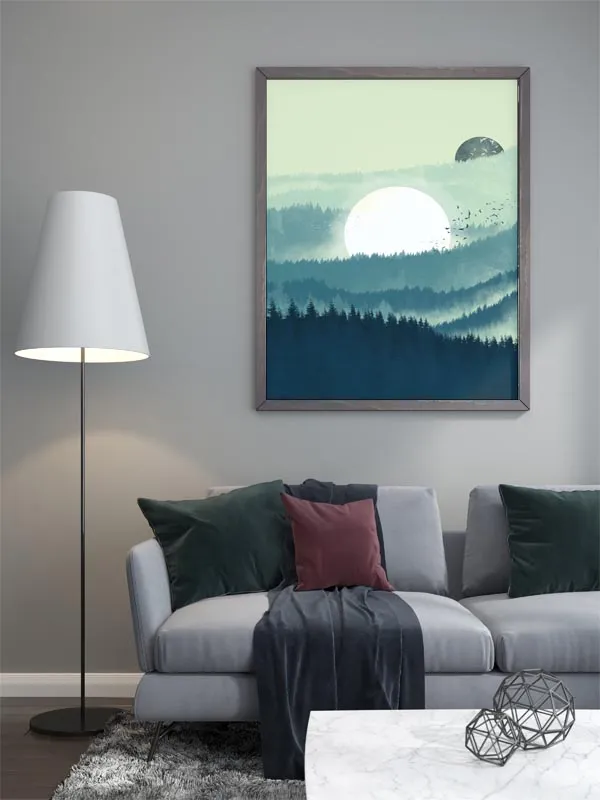 landscape-green-plakat-70x100-cm