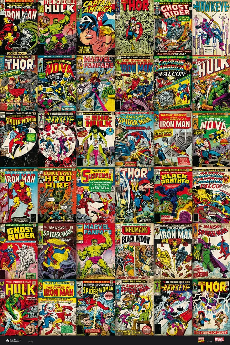 marvel-comics-classic-covers-plakat-61x915-cm