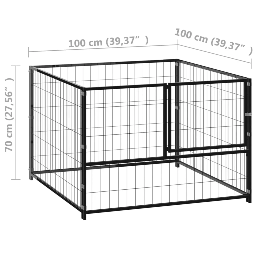 kojec-dla-psa-czarny-100x100x70-cm-stalowy-stan-nowy